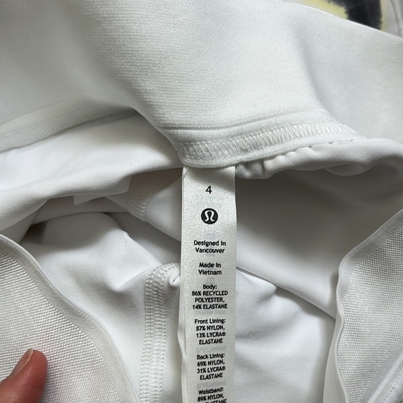 NWT Lululemon Court Rival HR Transverse Skirt long size 4 Design for running. - Picture 7 of 7